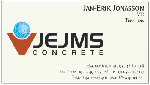 JEJMS Concrete visitkort